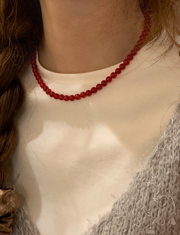 cherry beads necklace