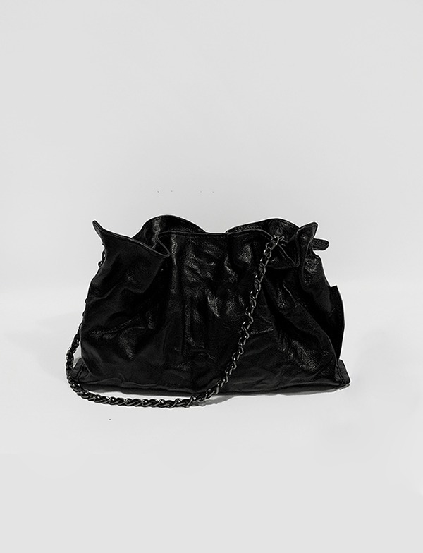 bucket chain bag(leather)