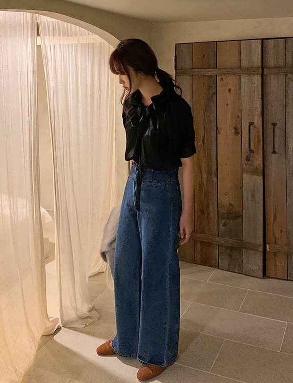 two button wide pants