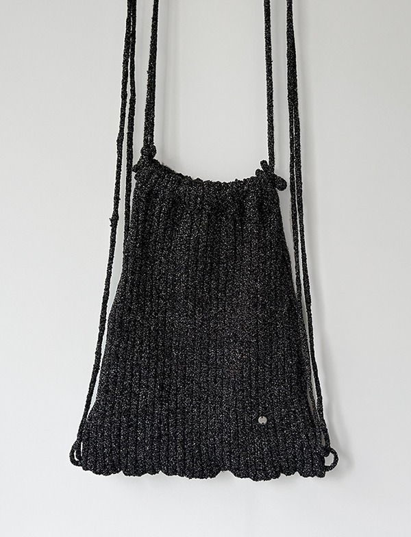 metal knit backpack